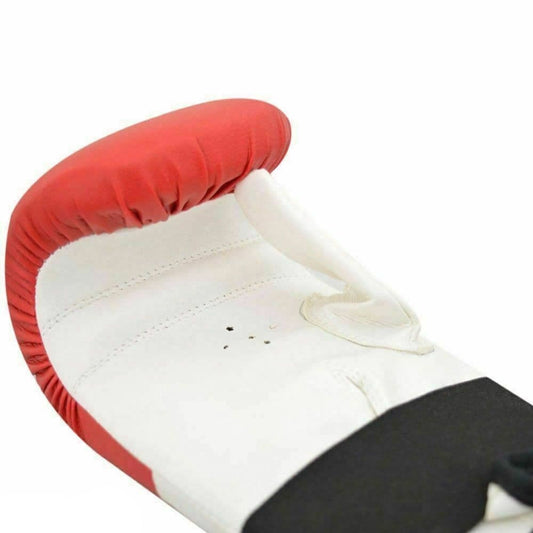 MAXSTRENGTH Boxhandschuhe für Boxsäcke, Rot/Weiß
