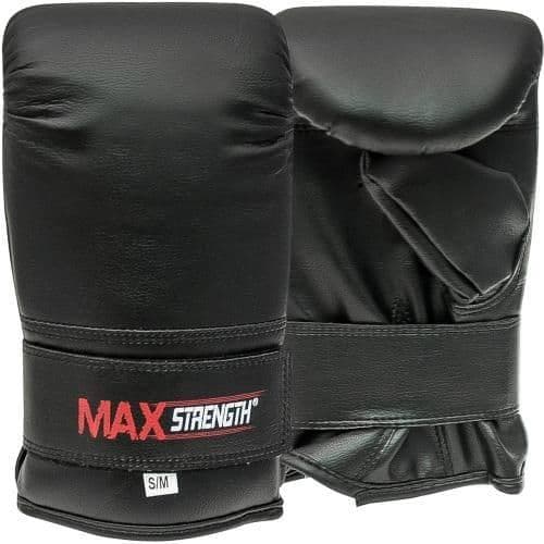 MAXSTRENGTH Boxhandschuhe für Boxsäcke, Schwarz