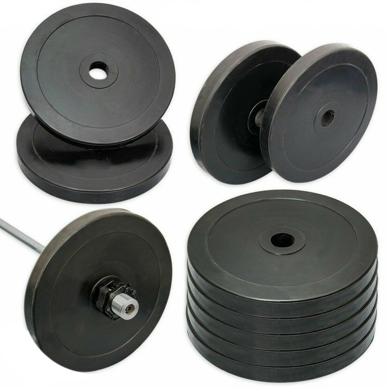 Olympic Rubber Weight Plates Set